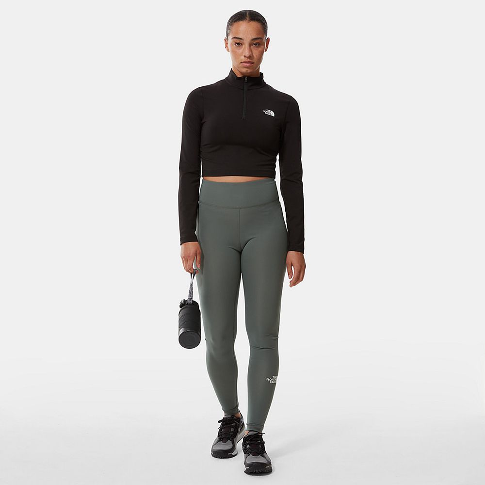 The North Face Leggings Womens Australia - The North Face High-Waisted Green Hiking (DNV-467590)